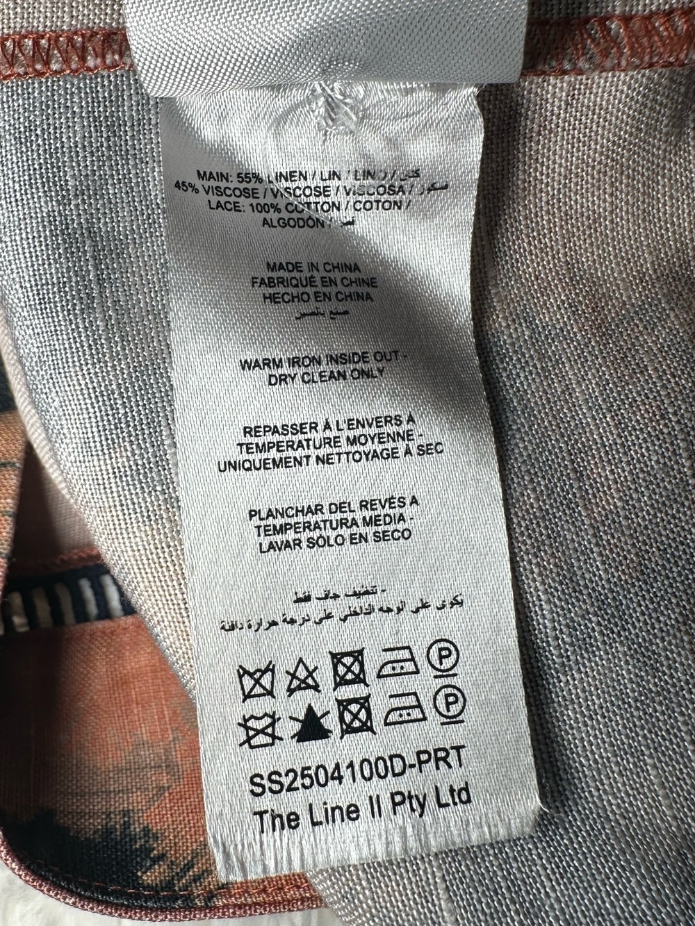 Significant Other Izzy Linen Blend Mini Dress US 8 - Picture 12 of 13